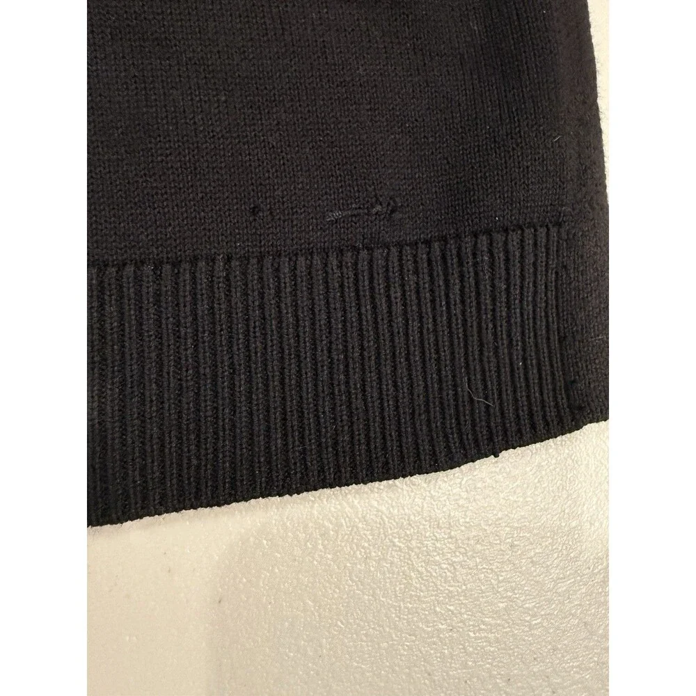 Calvin Klein Sweater Women Small Blk Stretch Travel Minimal Quiet Luxury Capsule